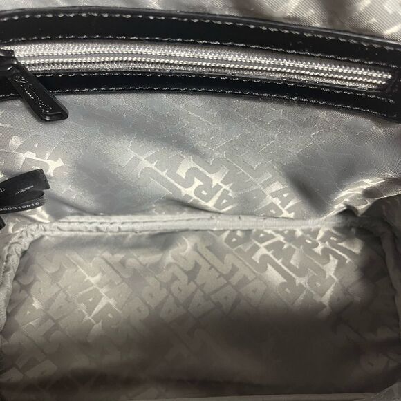 LOUNGEFLY STAR WARS STORMTROOPER SMALL DOME SATCHEL BLACK &WHITE PATENT. - Picture 10 of 15